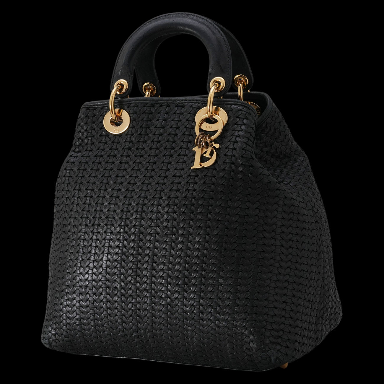 CHRISTIAN DIOR(USED)디올 레이디 디올 위빙 레더 토트백